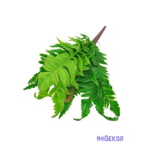 Páfrány műzöld bokor 29cm - Karéjos