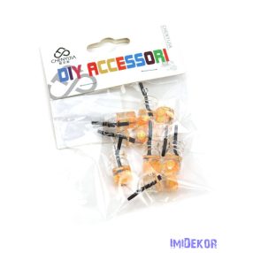 Mini dekor koktélos pohár 8db/csomag - Narancs