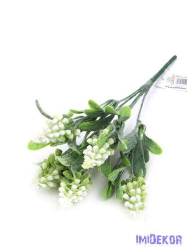 Gyöngyike művirág 29,5cm - Fehér