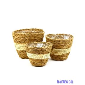 Natúr kosár 3db/szett