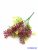 Vegyes művirágos műzöld csokor 32 cm - Bordó