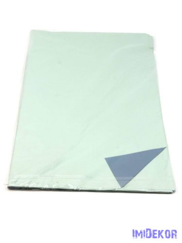 Kétoldalú színes fólia ív 57x57cm - Menta-Acélkék