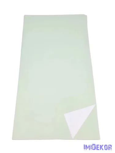 Kétoldalú színes fólia ív 57x57cm - Menta-Fehér