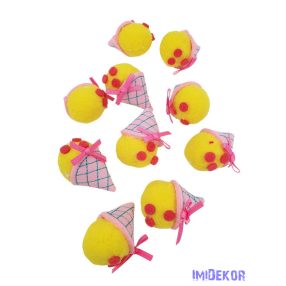 Textil fagyi 10db/csomag - Sárga