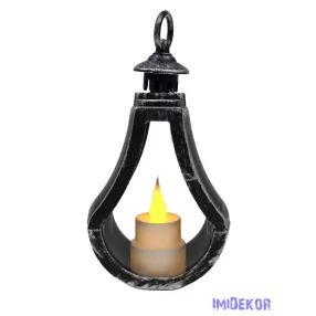 LED lámpás csepp alakú 15 cm - Antikolt Ezüst