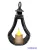 LED lámpás csepp alakú 15 cm - Antikolt Ezüst