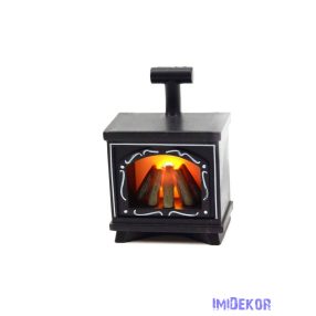 LED kandalló kicsi - Fekete