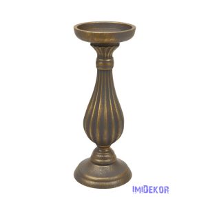 Talpas dekor gyertyatartó 28cm - Antik