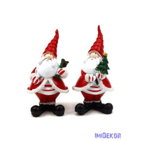 Csúcsos sapkás télapó figura 11,5cm