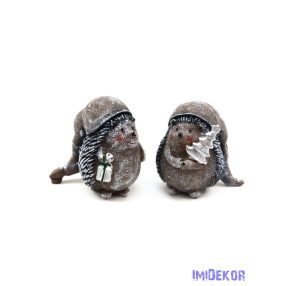 Nagy sapkás süni figura ajándékkal 8cm