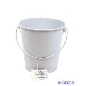 Bádog vödör 12 cm - Fehér