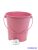 Bádog vödör 12 cm - Sötét Rózsaszín