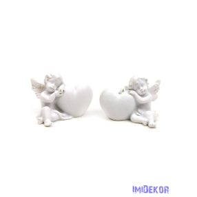Szívre boruló angyalka figura 4 cm - 96