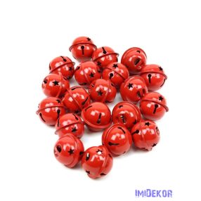 Csillagos bergő 3cm 20db/csomag - Piros