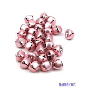 Metál színű bergő kb 2cm 30db/csomag - Rózsaszín