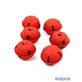 Csillagos bergő kb 5cm 6db/csomag - Piros