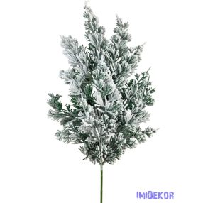 Dús havas fenyőág 50cm