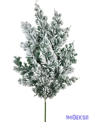 Dús havas fenyőág 50cm