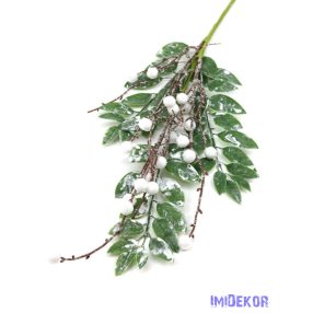 Fehér bogyós téli ág 65cm - B