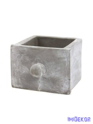 Cement fiók kaspó 8cm