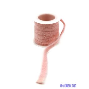 Bolyhos textil szalag 10mm x 4,11m - Rózsaszín