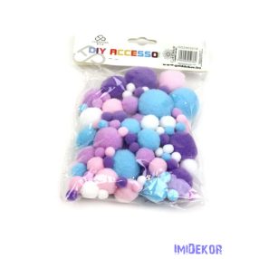 Textil golyó mix - Lila