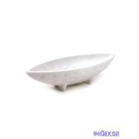 Talpas csónak műanyag tál - Fehér
