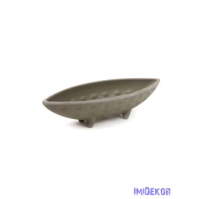 Talpas csónak műanyag tál - Szürke