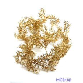 Metál műzöld girland 195cm - A Arany