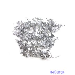 Metál műzöld girland 195cm - B Ezüst