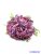 Szárított hatású rózsa csokor 7 ágú 30 cm - Lila