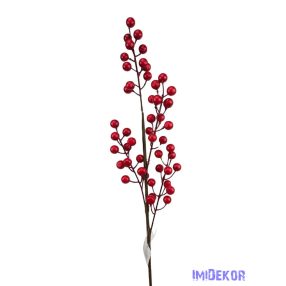 Bogyós ág 57cm - Bordó