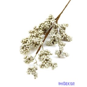 Metál apróbogyós ág 71cm - Pezsgő