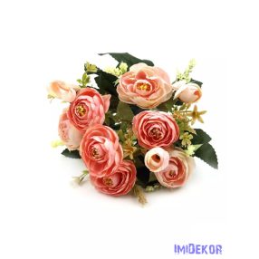 Boglárka csokor 7+3 fejes 30 cm - Rózsaszín