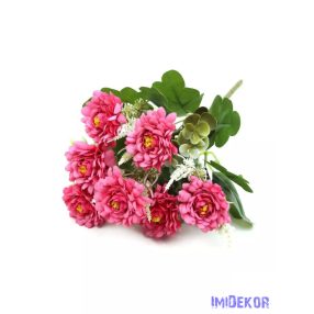 Nyílt krizantém 7 ágú csokor 32 cm - Pink