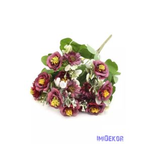 Vegyes kis csokor 32cm 335 - Bordó