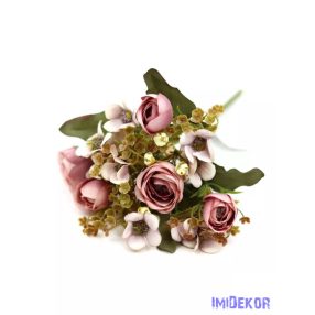 Vegyes kis csokor 29cm 392 - Mályva