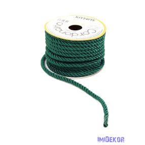 Sodrott zsinór 5mm x 10m - Sötét zöld