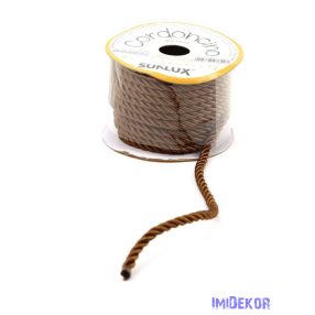 Sodrott zsinór 5mm x 10m - Barna