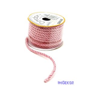 Sodrott zsinór 5mm x 10m - Rózsaszín
