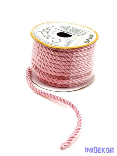 Sodrott zsinór 5mm x 10m - Rózsaszín