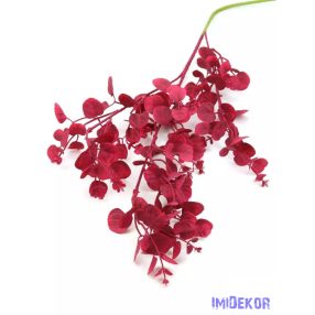 Leveles műzöld dekor ág 95 cm - Pink