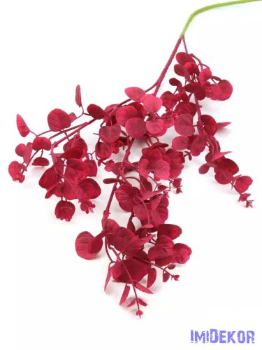 Leveles műzöld dekor ág 95 cm - Pink