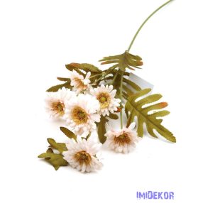 Őszi 6 fejes virágos ág 57 cm - Rózsaszín