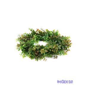   Kócos vegyes műzöld koszorú alap 45 cm - 29 Piruló Zöld