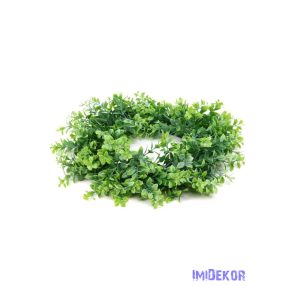 Kócos vegyes műzöld koszorú alap 50 cm - 23 Zöld