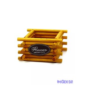 Fadarabos láda 16x16x9cm - Okker