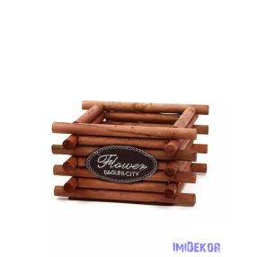 Fadarabos láda 16x16x9cm - Barna