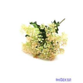 Művirágos műzöld leveles csokor 29 cm 360 - Barack