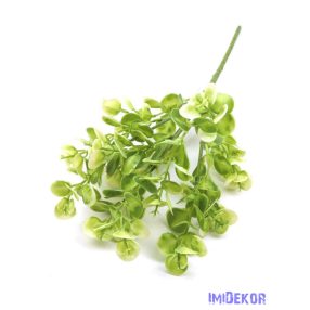 Műzöld leveles csokor 42 cm 364 - Fehér